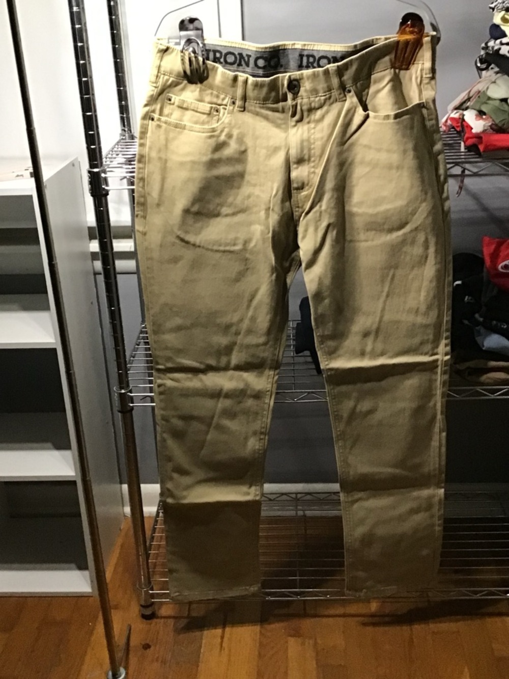 Iron Co. Khaki Cargo Pants for Men